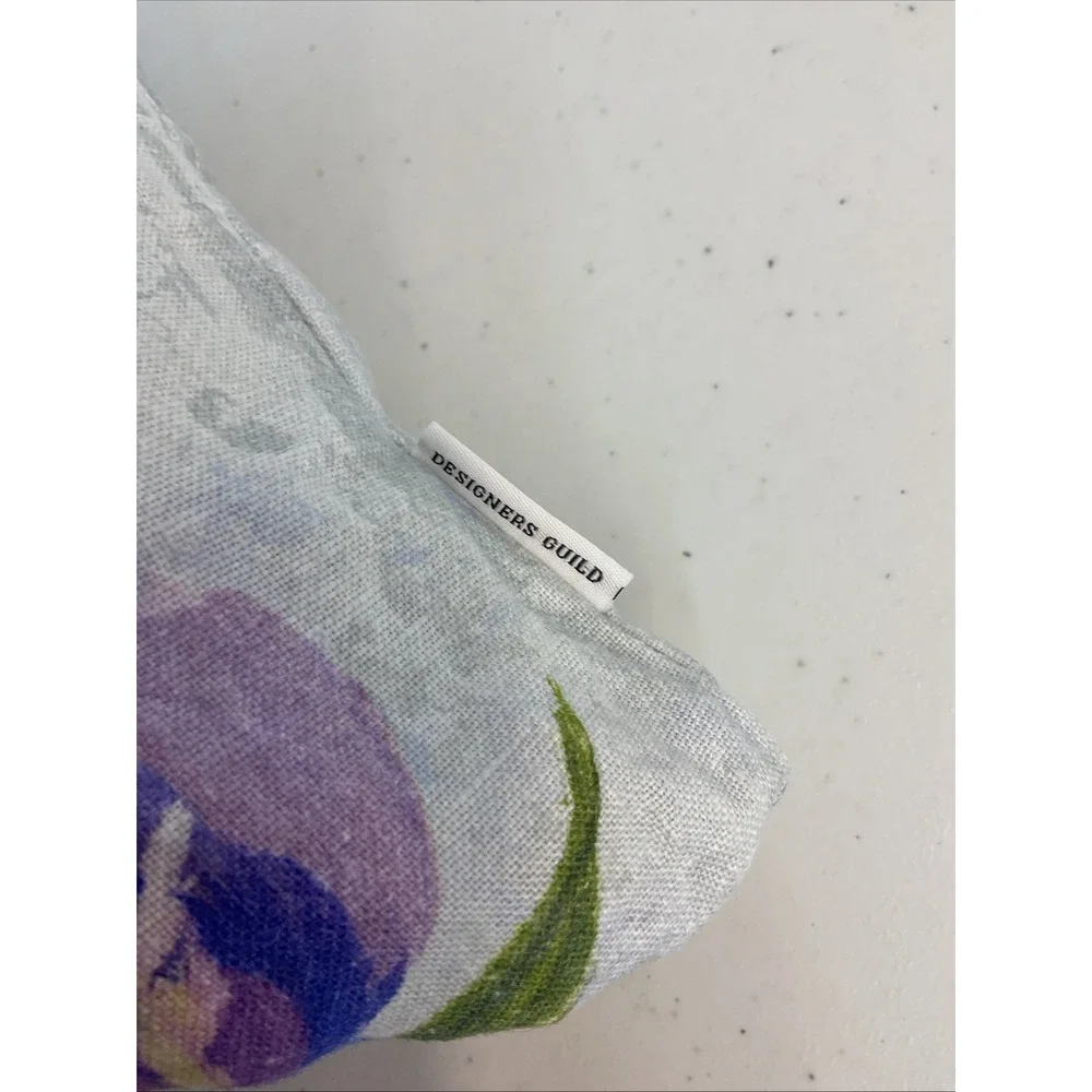 Designers Guild Linen Tulipa Stellata violet Cushion Cover floral down insert‎